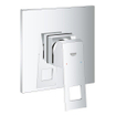 Grohe Eurocube Inbouwthermostaat - 1 knop - zonder omstel - chroom SW236931