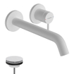 Hansgrohe Tecturis S Mitigeur lavabo encastré - mitigeur - rond - monocommande - bec 22.5 cm - blanc mat SW918644