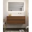 Mondiaz VICA ensemble de meuble de salle de bain - 120cm - meuble sous-vasque repos - 2 tiroirs - lavabo moon droite - sans trou de robinet XL version 60cm haut SW1089695