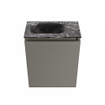 MONDIAZ TURE-DLUX Meuble de toilettes 40 cm Smoke. EDEN lavabo Lava position gauche. Avec 1 trou de robinet. SW1104095