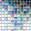 The Mosaic Factory Amsterdam carrelage mosaïque 32.2x32.2cm pour mur et sol intérieur et extérieur carré verre noir perlé SW62150