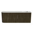 Mondiaz JOYA-DLUX 111.6cm toiletmeubel - ronding links kleur Shadow - Wastafel FAYE positie Rechts Zonder kraangat kleur Opalo. SW1422949