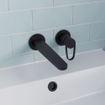 Crosswater Lazo Mitigeur de lavabo - encastré - Noir mat SW928182