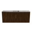 Mondiaz JOYA-DLUX 100cm toiletmeubel - kleur Walnut - Wastafel FAYE positie Midden Zonder kraangat kleur Sombra. SW1424734