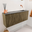 Mondiaz JOYA-DLUX 100cm meuble de toilette - couleur Dusk - Vasque FAYE position Droite Sans trou de robinet couleur Sombra. SW1426149
