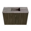 Mondiaz JOYA-DLUX 60cm toiletmeubel - kleur Shadow - Wastafel FAYE positie Midden Zonder kraangat kleur Oza. SW1425025