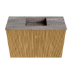 Mondiaz JOYA-DLUX 60cm toiletmeubel - kleur Oak - Wastafel FAYE positie Midden 1 kraangat kleur Oza. SW1424087