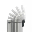 Brabantia NewIcon Poubelle 12 litres avec seau intérieur en plastique Matt Steel SW767505