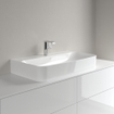 Villeroy & Boch Finion Lavabo - 800 x 470 x 165 mm - Blanc Alpin CeramicPlus - sans trop-plein - meulé SW106486