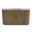 Mondiaz JOYA-DLUX Meuble de toilette 73,2cm - arrondis gauche et droite couleur Dusk - Vasque FAYE position Milieu Sans trou de robinet couleur Saba SW1426106