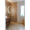 BRAUER Void paroi de douche à l’italienne en verre claire 90 x 200 cm avec traitement anticalcaire - PVD or brossé SW638708