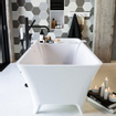 MONDIAZ LUNDY Baignoire îlot - 170x75cm - talc SW491602