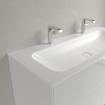 Villeroy & Boch Finion lavabo pour meuble - avec 2 trous de robinetterie 120x50cm - Ceramic+ sans trop-plein stone white SW209578