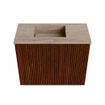 Mondiaz JOYA-DLUX Meuble de toilette 50cm - couleur Ruby - Vasque FAYE position Gauche Sans trou de robinet couleur Saba SW1425568