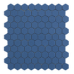 By goof mosaïque hexagonale bleu marine 29.5x29.5cm carreau de mur mosaïque bleu mat SW727423