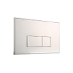 Geberit Réservoir encastré UP320 avec plaque de commande QeramiQ metal - double chasse - boutons rectangulaires - métal blanc mat SW976086