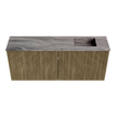 Mondiaz JOYA-DLUX 100cm toiletmeubel - kleur Dusk - Wastafel FAYE positie Rechts 1 kraangat kleur Sombra. SW1426147