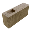 Mondiaz JOYA-DLUX 90cm toiletmeubel - kleur Dusk - Wastafel FAYE positie Links Zonder kraangat kleur Arena. SW1425748