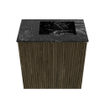 Mondiaz JOYA-DLUX 40cm toiletmeubel - kleur Shadow - Wastafel FAYE positie Rechts Zonder kraangat kleur Lava. SW1422833
