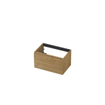 INK Wastafelonderkast - 70x45x40cm - 1 lade - greeploos - met houten keerlijst - MDF - Natur SW454655