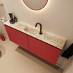 MONDIAZ TURE-DLUX Meuble de toilettes 120 cm Fire. Lavabo EDEN Frappe position milieu. Avec 1 trou de robinet. SW1102787