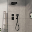 hansgrohe ShowerSelect Comfort Q Thermsotaat - inbouw - 1 functie - extra uitgang - mat zwart SW917944