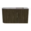 Mondiaz JOYA-DLUX Meuble de salle de bains 71,6cm - arrondi gauche couleur Shadow - Vasque FAYE position Droite 1 trou de robinet couleur Sombra. SW1425223