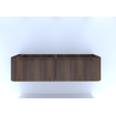 HR badmeubelen Juice Meuble sous-lavabo - 160x45x40cm - coins arrondis - 2 tiroirs - chêne foncé SW862837