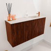 Mondiaz JOYA-DLUX 80cm toiletmeubel - kleur Ruby - Wastafel FAYE positie Rechts 1 kraangat kleur Meli. SW1425348