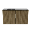 Mondiaz JOYA-DLUX 70cm toiletmeubel - kleur Dusk - Wastafel FAYE positie Links Zonder kraangat kleur Lava. SW1423238