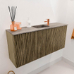 Mondiaz JOYA-DLUX 90cm meuble de salle de bains pour WC - couleur Dusk - Vasque FAYE position Milieu 1 trou de robinet couleur Oza. SW1425982