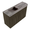 Mondiaz JOYA-DLUX 71.6cm toiletmeubel - ronding rechts kleur Shadow - Wastafel FAYE positie Links Zonder kraangat kleur Oza. SW1425057