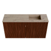 Mondiaz JOYA-DLUX Meuble de salle de bains 80cm - couleur Ruby - Vasque FAYE position Droite 1 trou de robinet couleur Arena. SW1425287