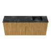 Mondiaz JOYA-DLUX 100cm toiletmeubel - kleur Oak - Wastafel FAYE positie Rechts 1 kraangat kleur Lava. SW1422059