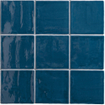 Terravito Viondo carreau mural - 13x13cm - 10mm - Carré - Bleu marine Brillant SW542671
