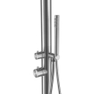 FugaFlow Buitendouche 2024 - vrijstaand - RVS 316 - handdouche - geborsteld RVS SW890157