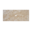 Saniclass Travertine Topblad - 100x46cm - zonder kraangaten - 1 sifon-uitsparing - gemeleerd natuursteen SW1242429