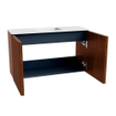 Mondiaz JOYA 70cm meuble de toilette - couleur Ruby - Vasque FAYE position Milieu Sans trou de robinet couleur Talc. SW1421758