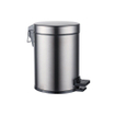 FugaFlow Eccelente Ensemble d'accessoires pour toilettes - porte-rouleau de papier toilette - avec couvercle - poubelle à pédale - 5 litres - gunmetal brossé SW1450515