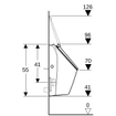 Geberit Renova urinoir met deksel A.I. met O.U.of A.U. tect wit SW1235314