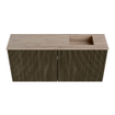 Mondiaz JOYA-DLUX 90cm meuble de salle de bains - couleur Shadow - Lavabo FAYE position Droite 1 trou de robinet couleur Saba. SW1425123