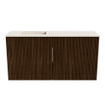 Mondiaz JOYA-DLUX 80cm toiletmeubel - kleur Walnut - Wastafel FAYE positie Links 1 kraangat kleur Meli. SW1424394
