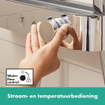 Hansgrohe Pulsify Select Mitigeur thermostatique bain avec tablette de douche 40cm chrome SW651028