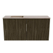 Mondiaz JOYA-DLUX 80cm toiletmeubel - kleur Shadow - Wastafel FAYE positie Links Zonder kraangat kleur Saba. SW1425120