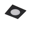 QAZQA Simply Spot encastrable - 9x9cm - LED incluse - 3 niveaux de variation - IP44 - carré - noir mat SW1187215