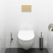 QeramiQ Push Bedieningsplaat - voor Geberit UP320 inbouwreservoir - dualflush - rechthoekige knoppen - kunststof beige SW1102366