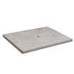 Saniclass Travertine Topblad - 60x46cm - zonder kraangaten - 1 sifon-uitsparing - gemeleerd natuursteen SW1242425