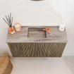 Mondiaz JOYA-DLUX Meuble de toilette 70cm - couleur Dusk - Vasque FAYE position Milieu 1 trou de robinet couleur Oza SW1425972