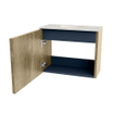Mondiaz JOYA-DLUX 50cm toiletmeubel - kleur Dusk - Wastafel FAYE positie Links 1 kraangat kleur Opalo. SW1423300