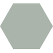 Terravito Bereno carreau mural et de sol - 15x17cm - 9mm - Hexagone - Vert mat SW476706
